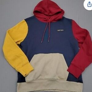 HURLEY color blocked spellout Hoodie Size Adult S.‎ Street, Surf, Retro